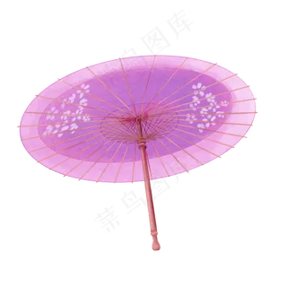 唯美古风手绘油纸伞,免抠元素