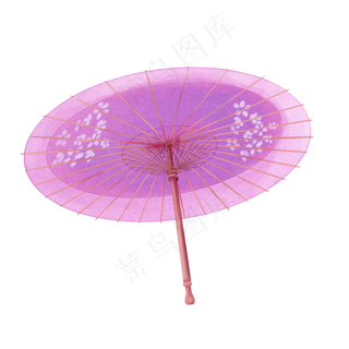 唯美古风手绘油纸伞,免抠元素