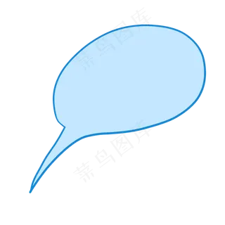 儿童节蓝色对话框