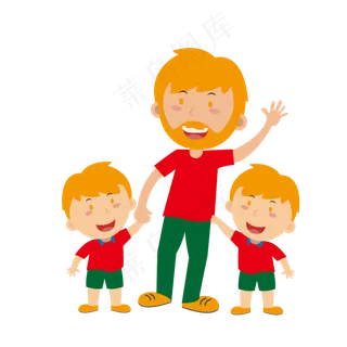 父亲节卡通手绘下载