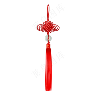 红色的中国结挂饰,免抠元素