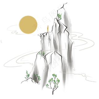 水墨中国风风景