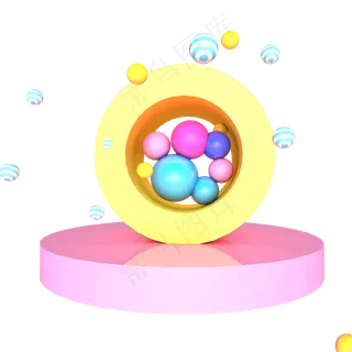 六一儿童节彩色展台 六一儿童节彩色展台