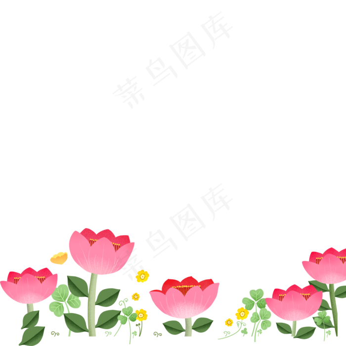 春天粉色花朵下载(2000*2000px 300 dpi )psd模版下载