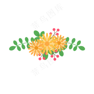 夏季夏天暑假花儿免扣素材