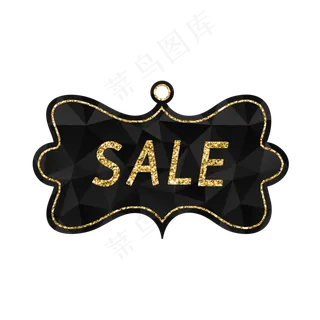 黑金电商促销吊牌16