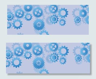 电子科技数码齿轮科技感banner