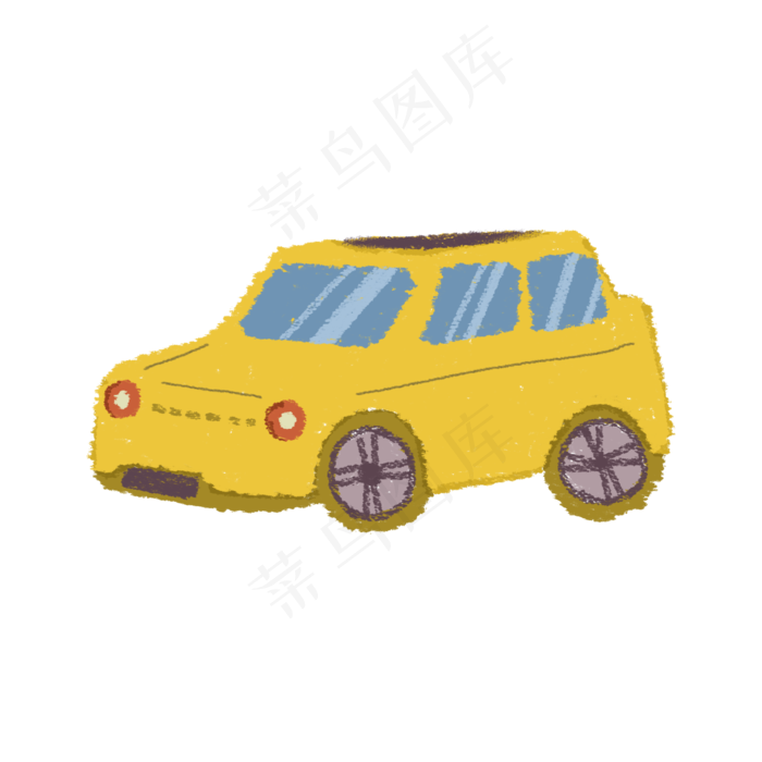 卡通儿童汽车(2000X2000(DPI:300))psd模版下载