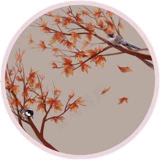 立秋红枫,免抠元素