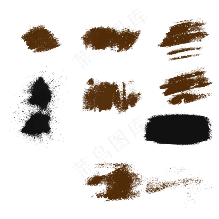 中国风水墨涂鸦笔刷(2000X2000(DPI:300))psd模版下载