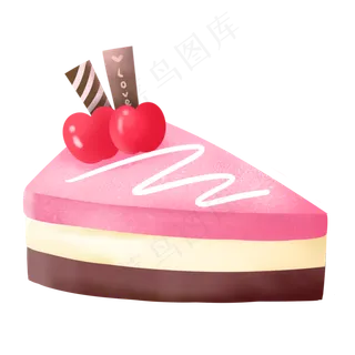 可口樱桃巧克力慕斯蛋糕