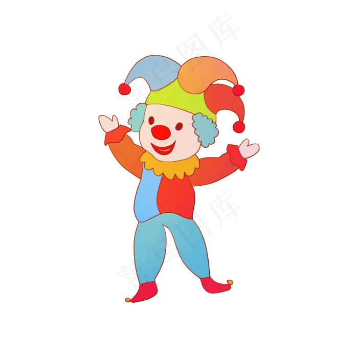 愚人节玩耍的小丑,免抠元素