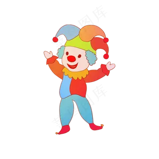 愚人节玩耍的小丑,免抠元素