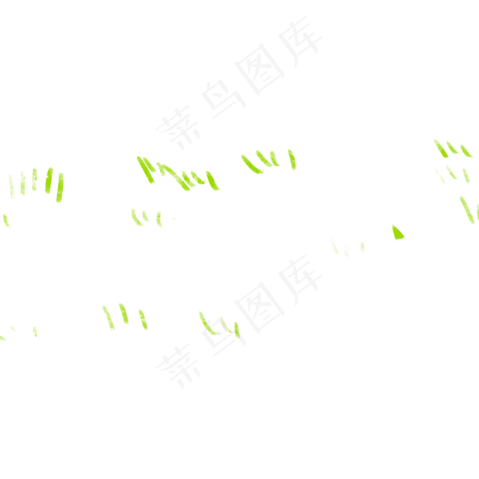 卡通绿色草叶下载(2000X2000(DPI:300))psd模版下载