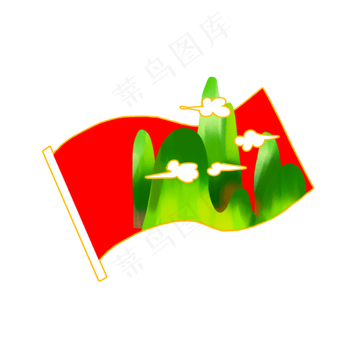 青山红旗建军节(2000X2000(DPI:300))psd模版下载