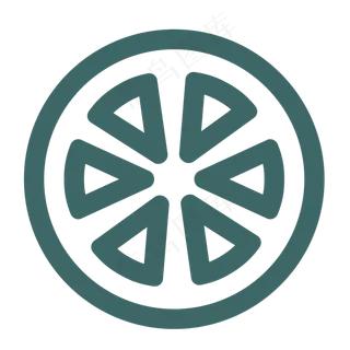 圆形的柠檬图标设计