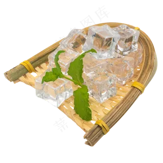 白冰冷冻冰块,免抠元素