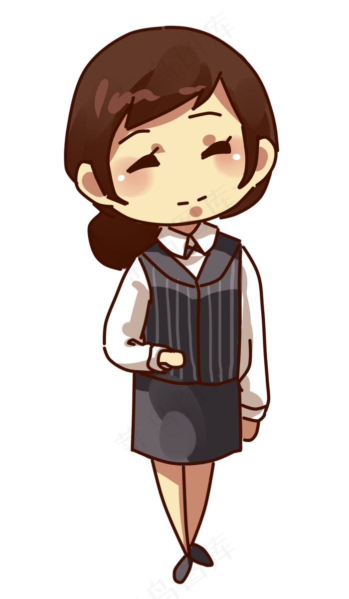 女神节妇女节服务员职业女性,免抠元素