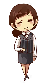 女神节妇女节服务员职业女性,免抠元素