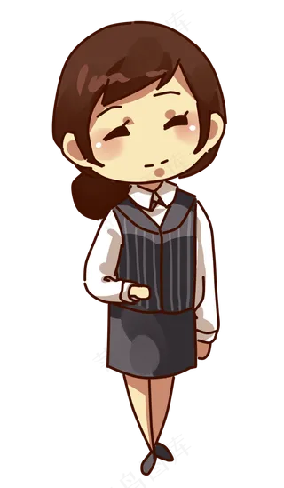 女神节妇女节服务员职业女性,免抠元素