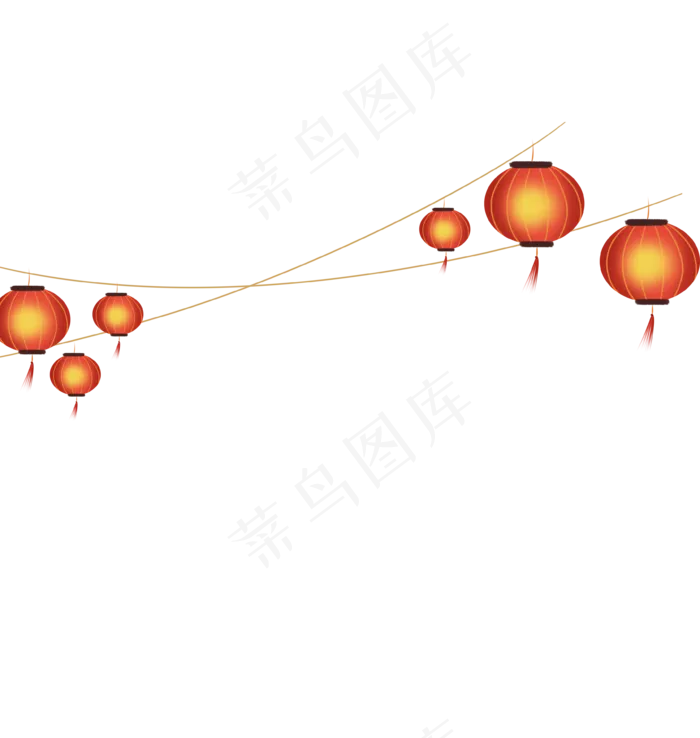 中秋节灯笼下载,免抠元素(3581*3775px 300 dpi )psd模版下载