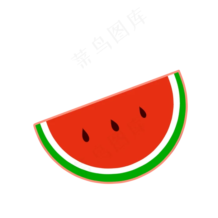 一块被切开的西瓜水果(2000X2000(DPI:300))psd模版下载