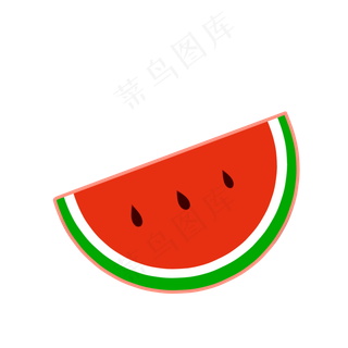 一块被切开的西瓜水果