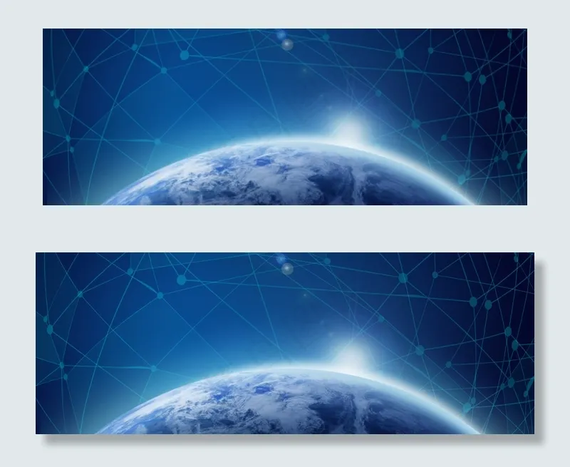 蓝色科技2018企业文化舞台展板(1920*700px 	       )psd模版下载