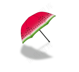 大暑Q版西瓜小伞