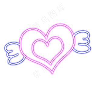 霓虹灯发光爱心