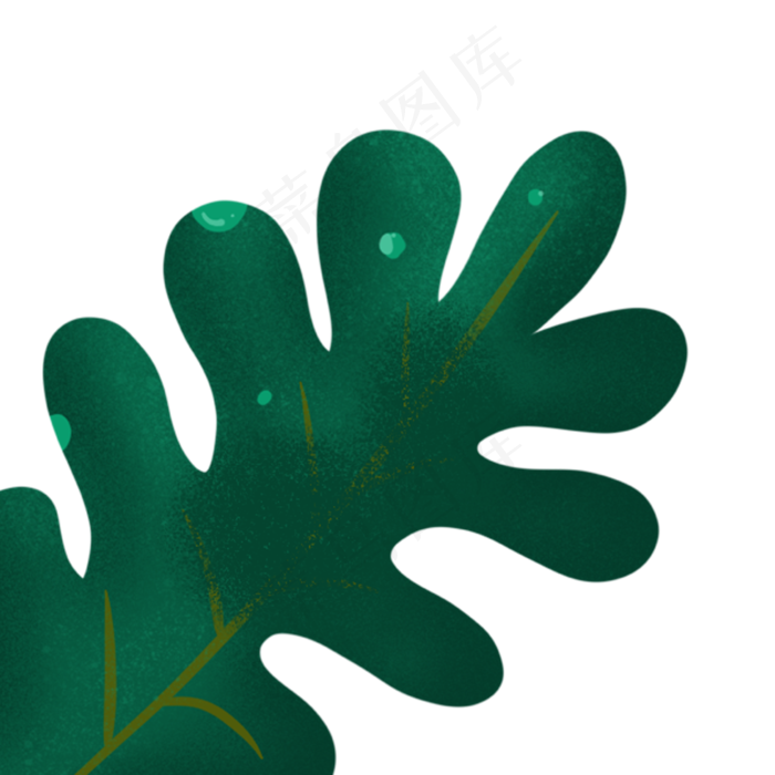 绿色的春季自然植物(2000X2000(DPI:300))psd模版下载