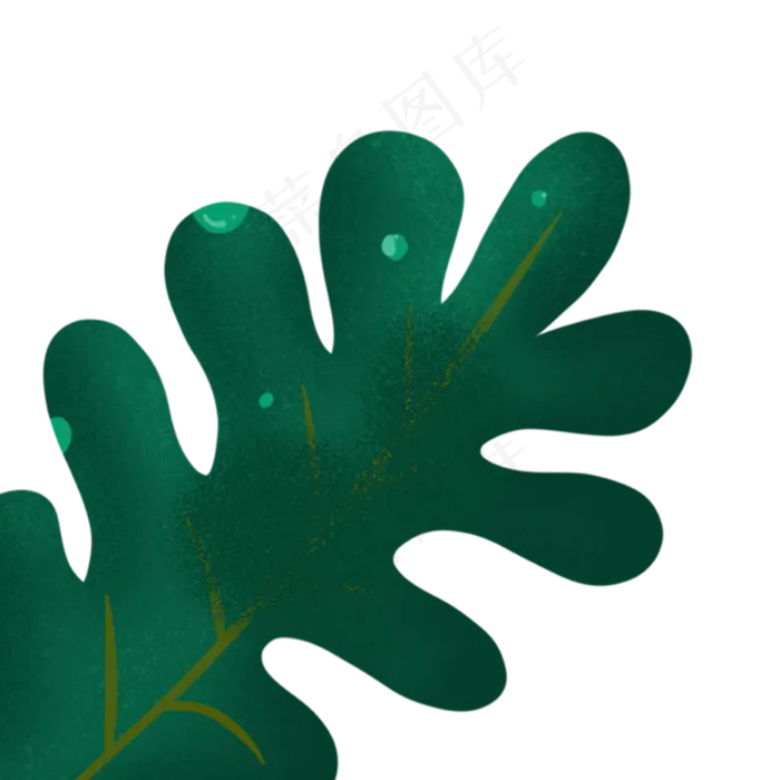 绿色的春季自然植物(2000X2000(DPI:300))psd模版下载