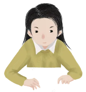 高考学习女孩