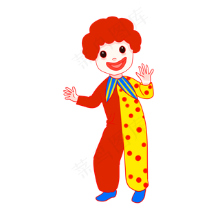 小丑愚人节扁平风可爱