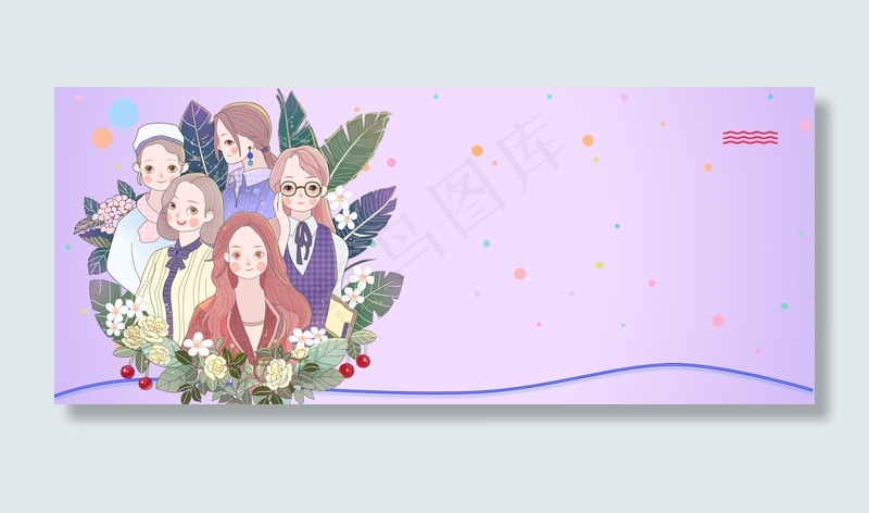 3月8妇女节职业妇女海报背景背景图片素材