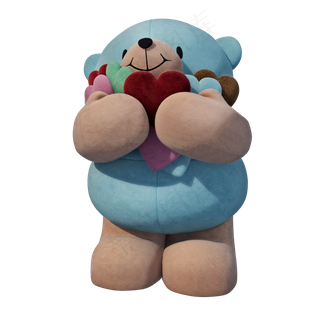 质感毛绒小熊png图,免抠元素