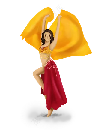 肚皮舞舞蹈学习班,免抠元素