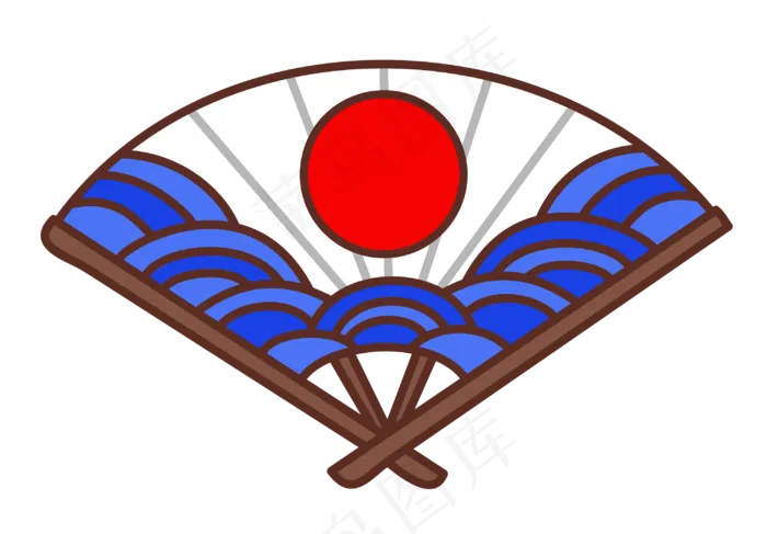 日本旅游扇子矢量(2000X2000(DPI:300))ai矢量模版下载