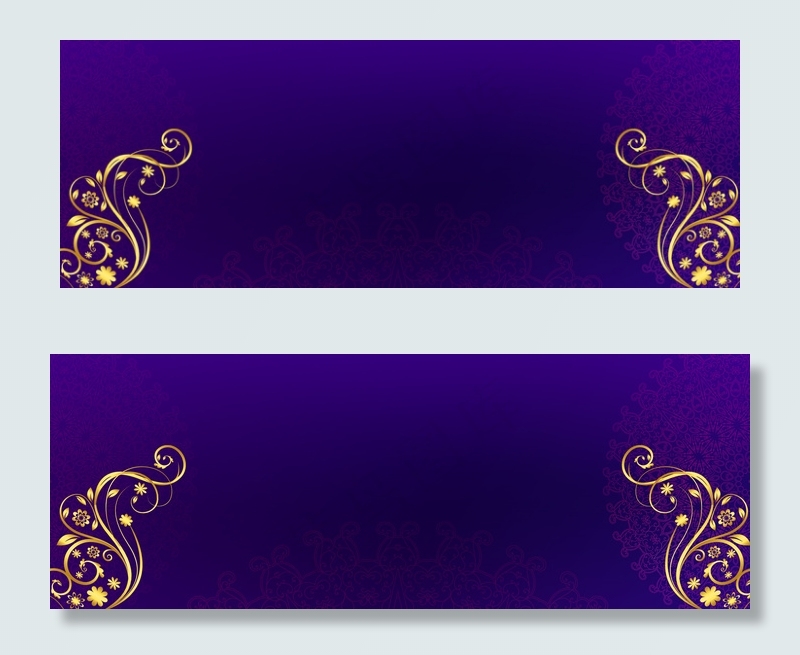 紫色渐变邀请函背景