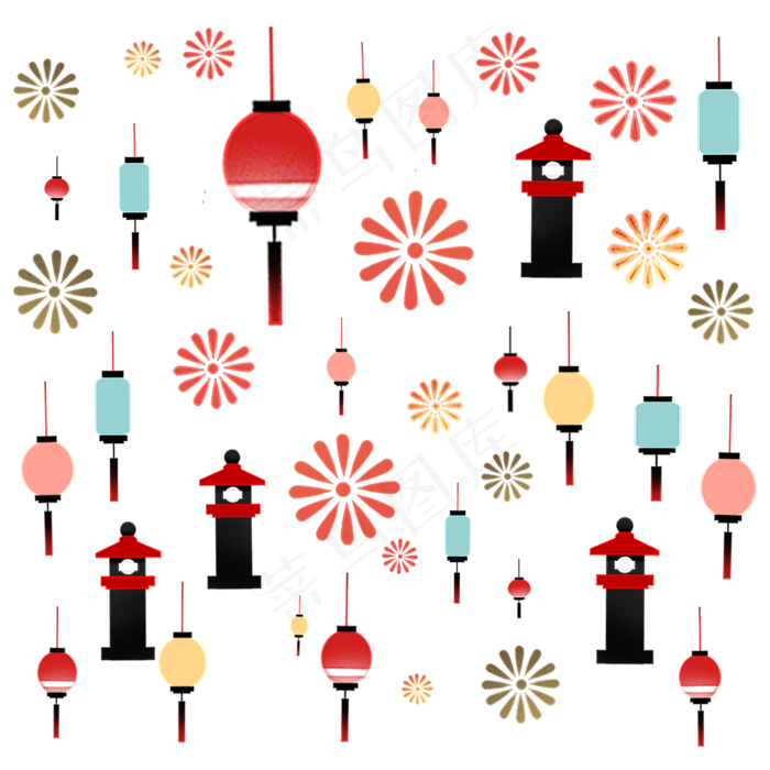 和风古典通用底纹(2000X2000(DPI:96))psd模版下载