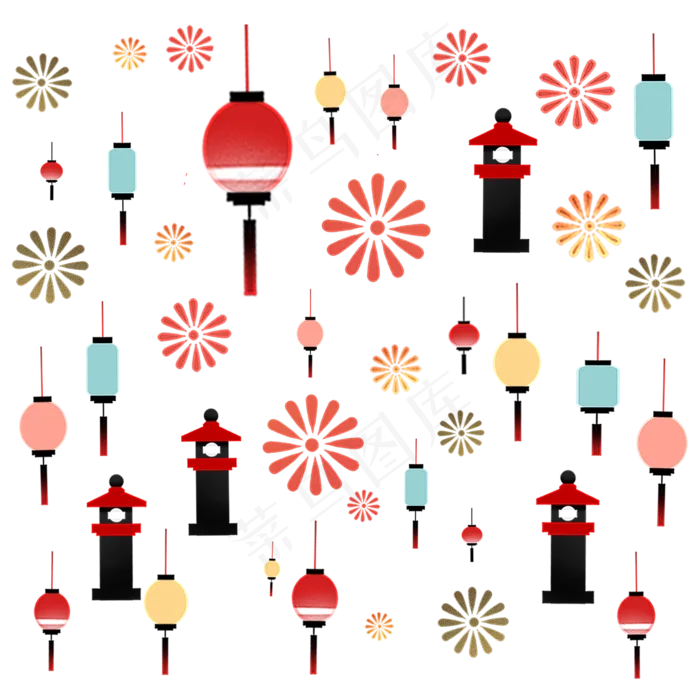 和风古典通用底纹(2000X2000(DPI:96))psd模版下载