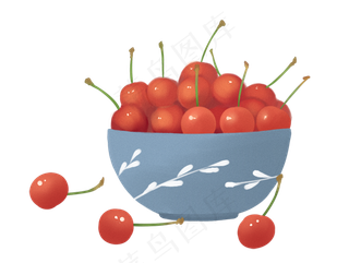 一碗水果樱桃