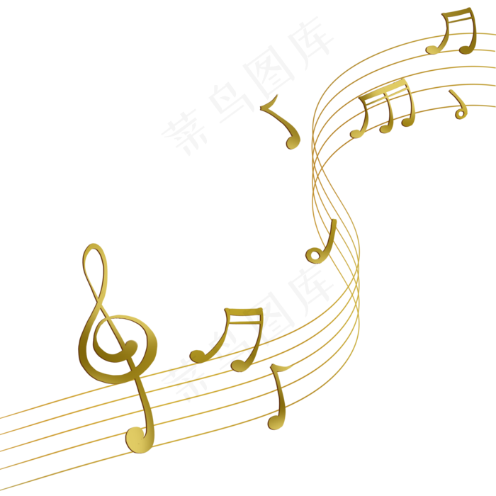 金色音符,免抠元素