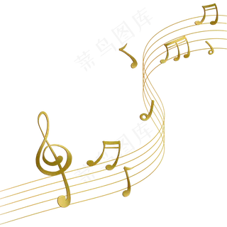 金色音符,免抠元素