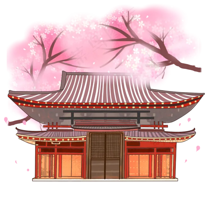 日本旅游景点,免抠元素