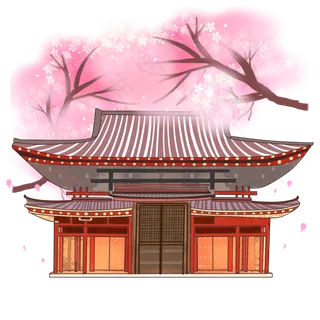 日本旅游景点,免抠元素