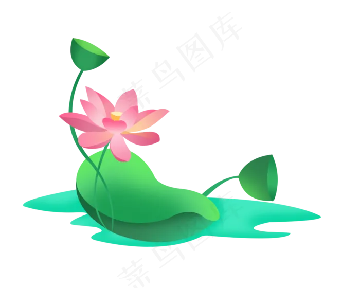 粉色的荷花(2500X2000(DPI:100))psd模版下载