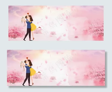甜蜜情侣banner