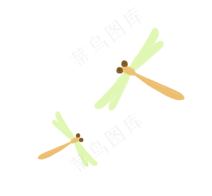 夏季昆虫蜻蜓免抠素材
