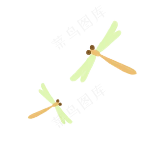 夏季昆虫蜻蜓免抠素材